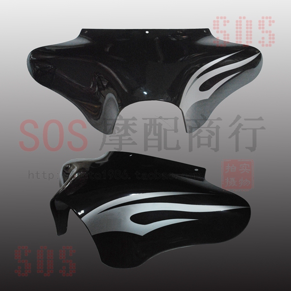 Harley Road/Street/Super Glide Fairing Hood Decorative Flame Decal Sticker Side Sticker