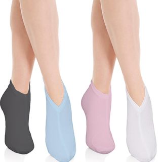 Simple beauty gloves and socks new cotton spandex beauty gloves foot protection anti-dry crack care foot covers