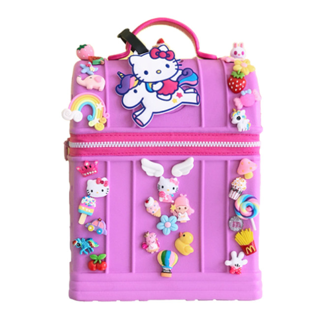 Children's School Bag Kindergarten 1-3-5 Years Old Girls Hole Backpack Japan Cute Cartoon Princess Baby Primary School Students 6