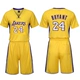 Mùa giải mới Lakers 23th James jersey 24 Kobe đồng phục bóng rổ tay ngắn đại học phù hợp với nam giới