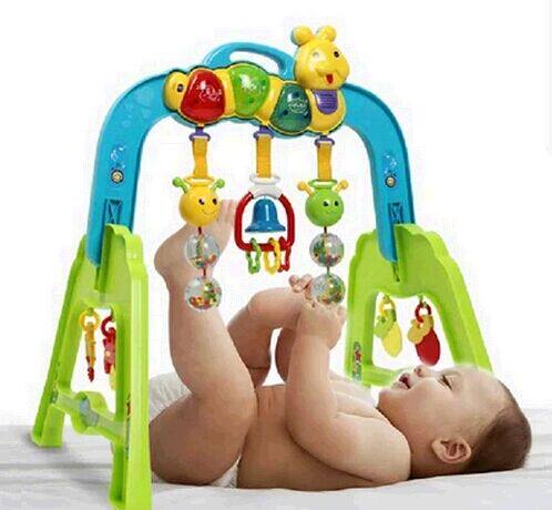 Five Stars Fitness Rack Toy Wormworm Music Fitness Rack Children Toy Baby Toys Puzzle Multifunction Toys