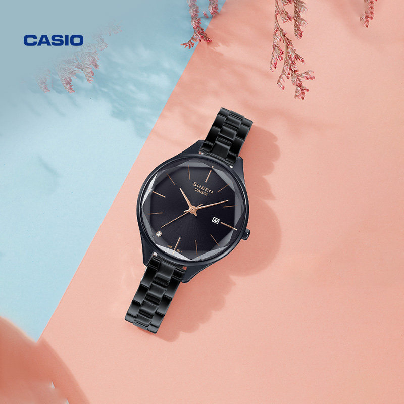 [New Year's Gift] Casio official store She-4062 Simple Analog Student Watch for Women Casio Sheen