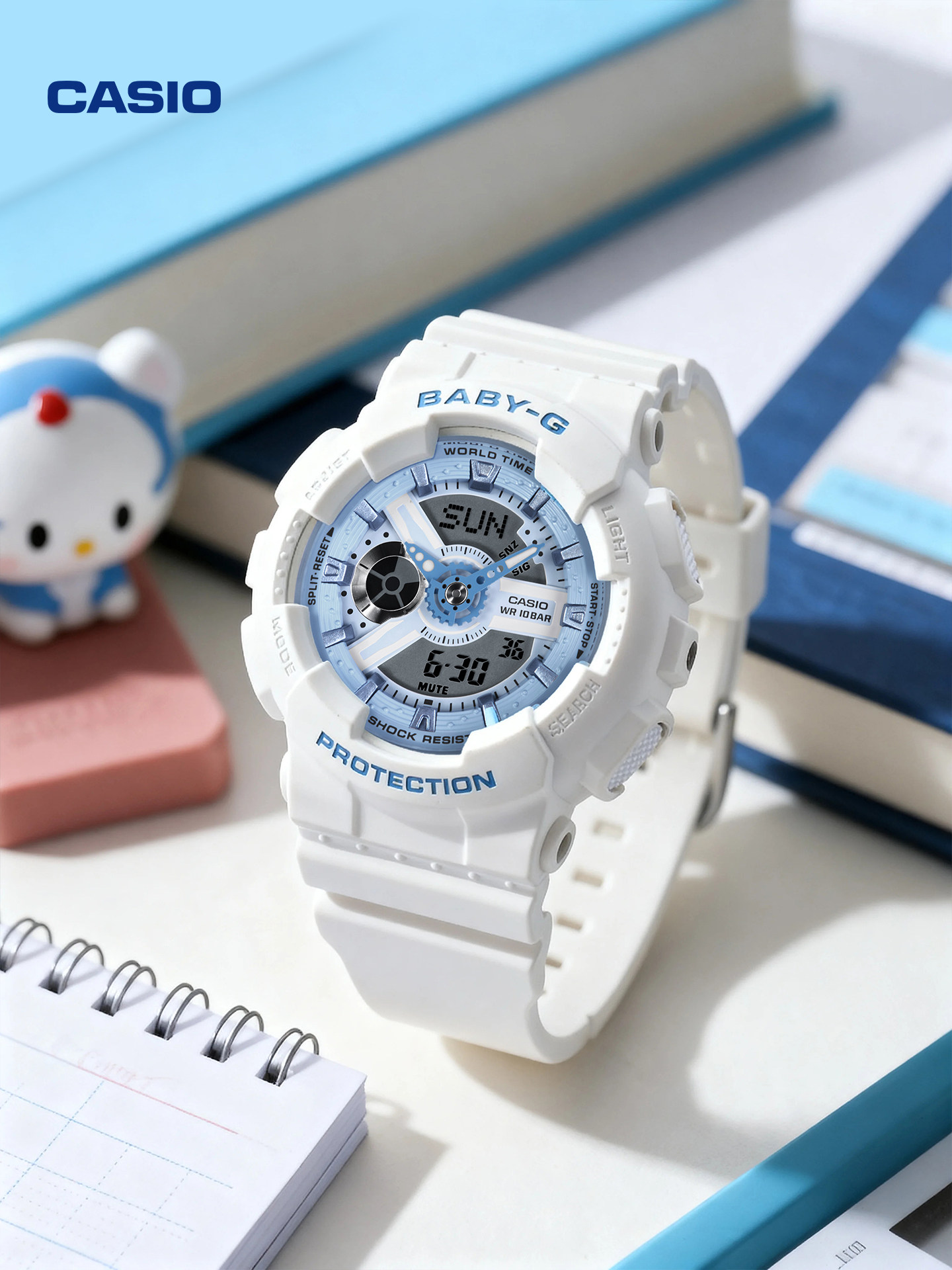 [New Year's Gift] Casio official store Ba-110Xbe High School Student Ladies Casio Watch Baby-G