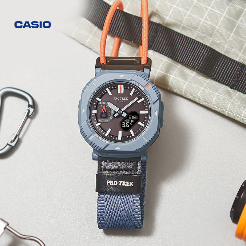 Casio Flagship Store Prj-B001 Bluetooth Solar-Powered Lightweight Outdoor Sports Mountaineering Watch Protrek