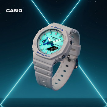 [New Year's Gift] Casio Official official store Dark Night Fluorescent Second Edition Octagonal Watch for Men G-Shock