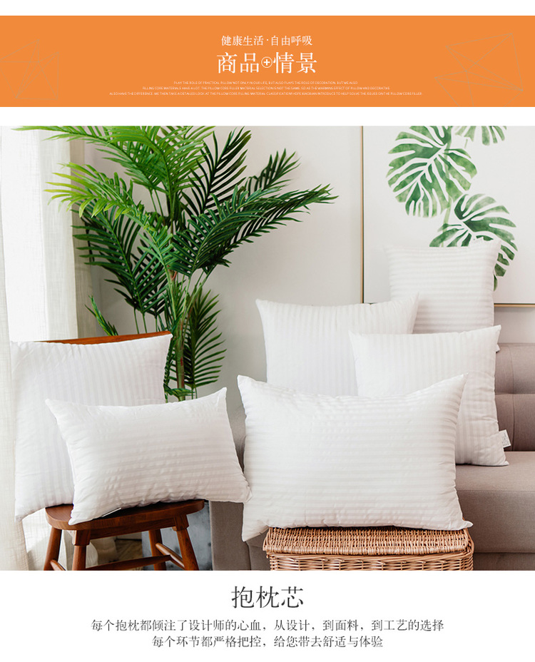 Gối lõi sofa gối lõi lõi đệm lõi hình chữ nhật 40 45 50 55 60 vuông tùy chỉnh bộ chăn gối văn phòng hình thú