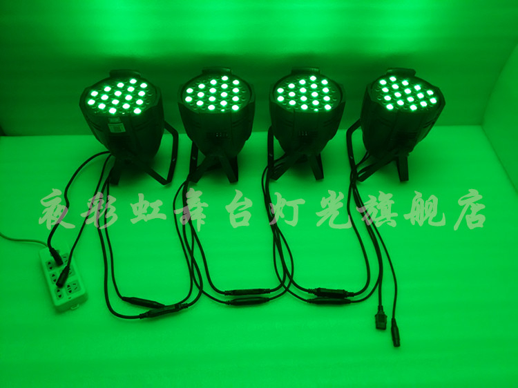 đèn chiếu LED Par Light 54 3w đủ màu ba trong một hiệu suất điều khiển từ xa thanh cưới ktv thiết bị chiếu sáng sân khấu đầy màu sắc đèn led nhấp nháy 12v