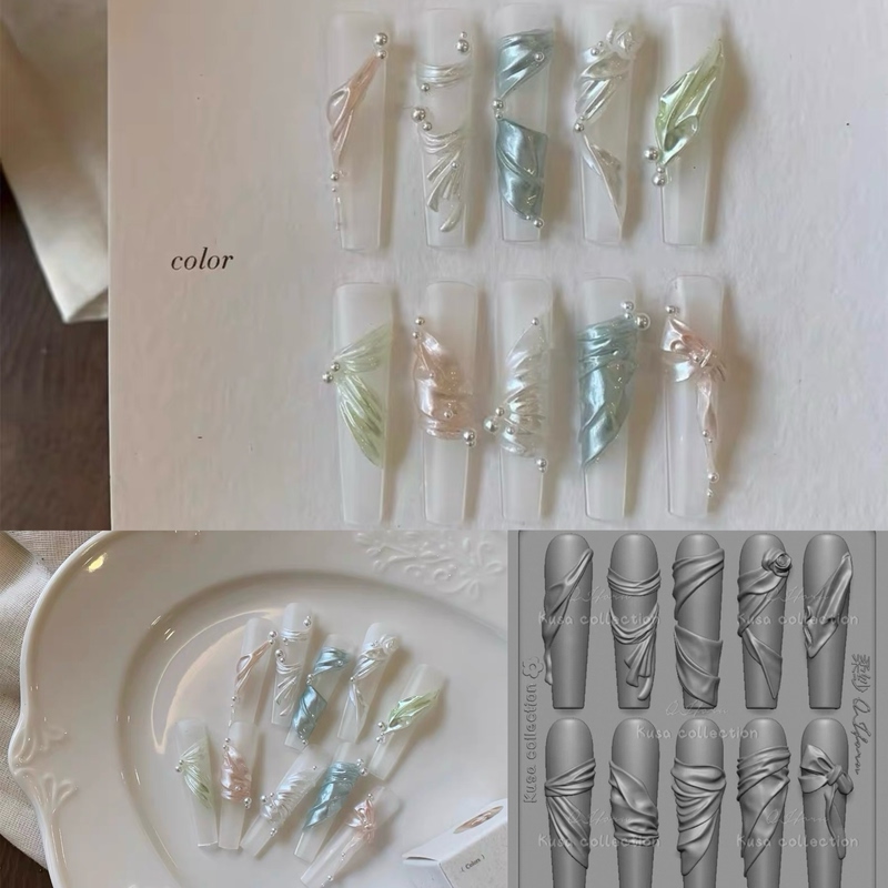 【Nail Art Mold】Authentic Kusacollection | Miracle Meow Meow Soft Yarn Ribbon Nail Art Mold 【Nail Art Mold】Authentic Kusacollection | Miracle Meow Meow Soft Yarn Ribbon Nail Art Mold