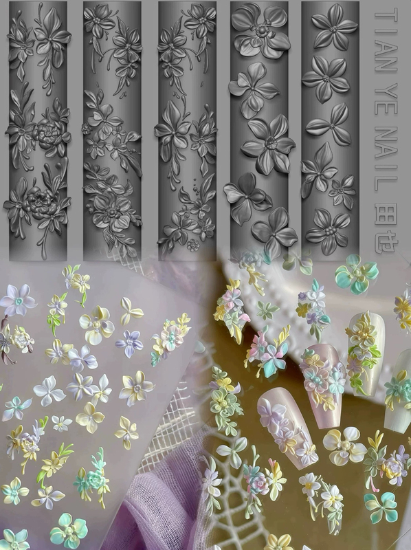 【Nail Art Mold】Tian Ye Original Spring Collection New Spring Series Small Flower Mold