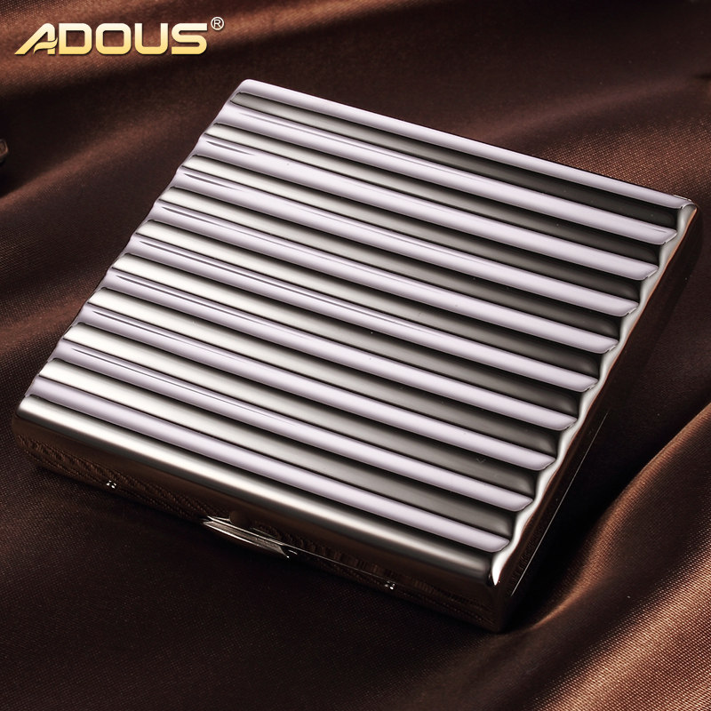 adous love cockpit smoke-plated copper-coated cigarette case Corrugated Tobacco Box 10-20 Loaded Personality Cigarette Box Men