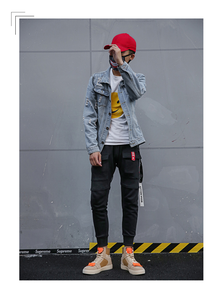 Giày nam hip hop Giày cao phiên bản Hàn Quốc của xu hướng giày thoáng khí aj1 Giày vải nam giản dị Giày thủy triều Harajuku giày cao cổ nike air jordan