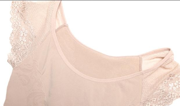 Áo khoác nữ cổ tròn cạp cao của INSMANX liền thân corset ngắn tay thời trang ren body áo thoáng khí Shu đồ lót
