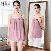 Radiation protection clothing womens silver fiber inner wear maternity clothing reflective radiation sling bellyband four-season vest clothing