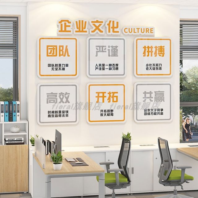 Office Wall Decoration, Inspirational Slogans for Outstanding Employees, Cultural Wall Stickers, Company Team Atmosphere Arrangement