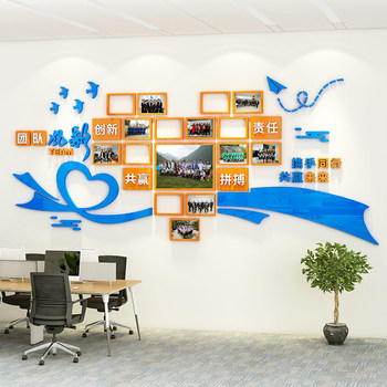 Employee Team Style Display Photo Honor Wall Acrylic Company Corporate Culture Wall Office Decoration Wall
