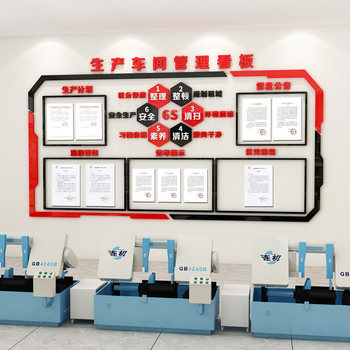 Factory Workshop Management Quality Signage 6S Warehouse Office Production Promotional Slogans Bulletin Board Cultural Wall Stickers