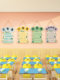 National Style Kindergarten Environmental Creation Safety Corner Cultural Wall Stickers Books Hygiene Signs Primary School Class Layout Classroom Decoration