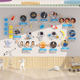 Kindergarten Wall Decoration Chinese Aerospace Development History Space Technology Theme Cultural Wall Stickers Finished Product Environmental Creation Materials