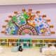 Kindergarten Twenty-Four Solar Terms Theme Cultural Wall Stickers for Spring, Summer, Autumn and Winter Classroom Corridor Wall Decoration Paintings