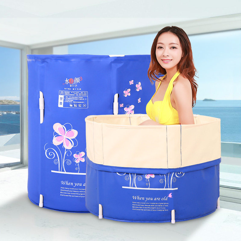 Water Beauty Pageable Lift Folding Bath Tub Bath Bucket Adults Sitting