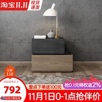 Simple modern storage cabinet assembly plate cabinet Cabinet locker bedroom two bucket cabinet Nordic simple bedside table