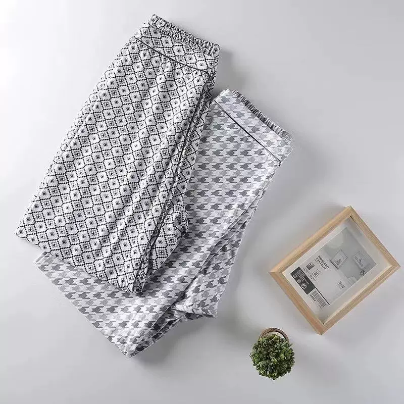 Đồ ngủ cotton cho nam trung niên và già - Quần tây