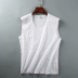 Cotton trung niên áo vest nữ cotton rộng vai bà già vest cộng với phân bón XL áo len mùa hè - Áo vest áo lót học sinh Áo vest