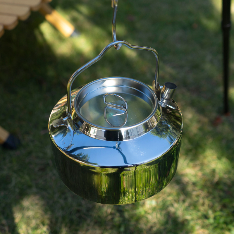 Outdoor Camping Coffee Maker Mountaineering Fishing self-driving Kettle Camping On-board Wild Cooking Stainless Steel Portable Teapot-Taobao