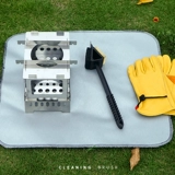 Щетка для барбекю Длинные барбекю вправо -Заклинание проводной щетки для барбекю для очистки щетки мультиразовая чистящая чистящая кисточка