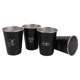 Outdoor camping cup 4-piece set 304 stainless steel cup camping picnic barbecue beer cup mountaineering water cup tea coffee cup