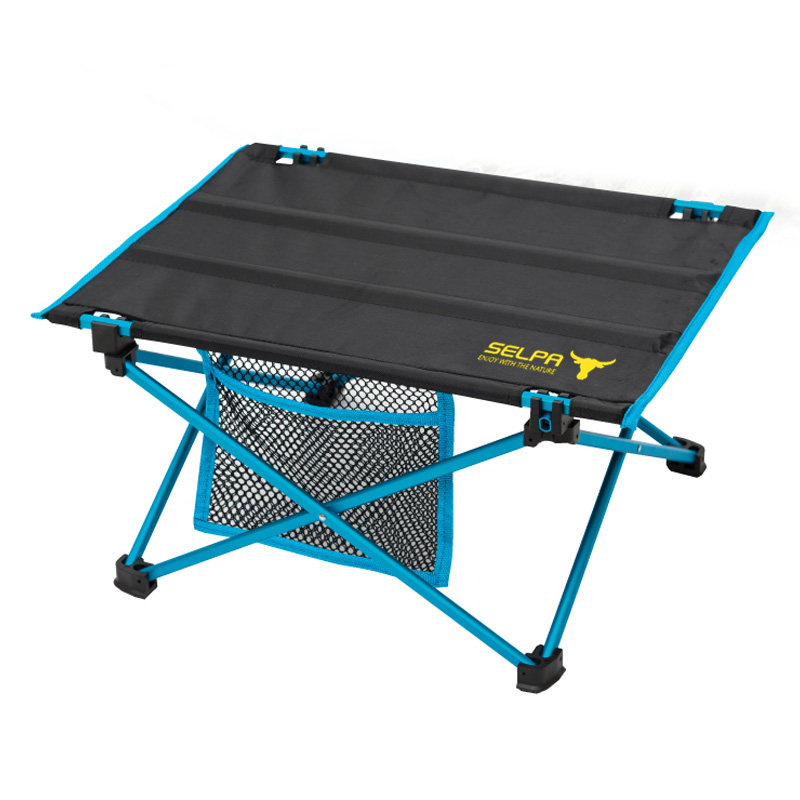 Korean outdoor mini folding table Lightweight portable barbecue picnic table Tent inside Aluminum alloy tea table Computer table