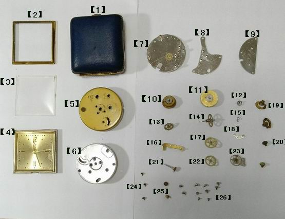 Mechanical alarm clock accessories Time alarm clock Manual winding clockwork clockwork clock parts clockwork key