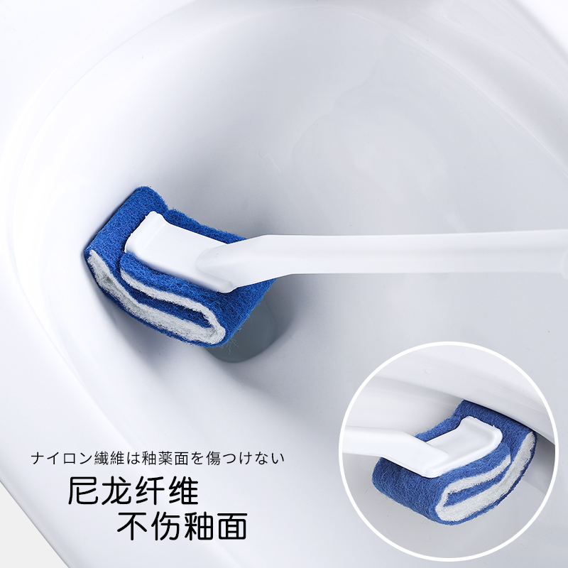 Teething toilet cleaning brush Long handle fiber no dead angle urinal Home washing toilet dressing room without injury glazed face brush