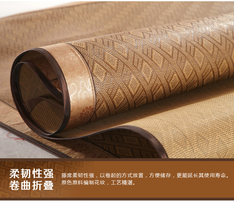 ghế mat mây ghế mây ba mảnh gấp mat 0,9 m giường xuống sinh viên sức chứa 1,5 m 1,8 m giường - Thảm mùa hè nệm nước cao cấp