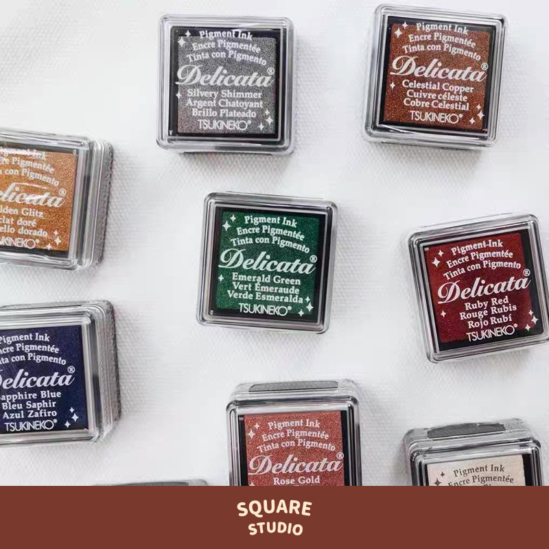 (squared Studio) Tsukineko Moon Cat Delicata Metal Color Inprint Hand Tent Seal Imprint-Taobao