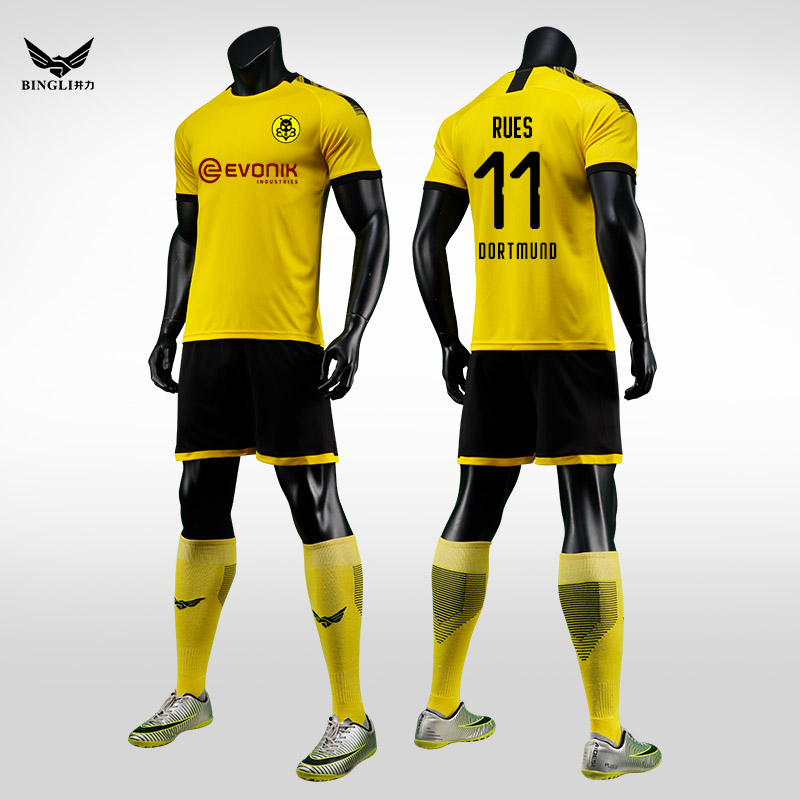 And Powerball 1920 Dortmund football suit main away jersey men's short sleeves 11 Royce uniforms customised-Taobao