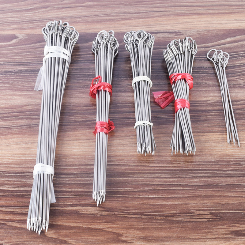Stainless steel goose tail needle with hook duck tail needle plug roasted duck needle barbecue duck tail needle