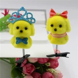 Желтая трехмерная заколка для волос, милые шпильки для волос, аксессуар для волос, прямые продажи с завода