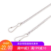 304 stainless steel lantern hanging billboard thin chain electrostatic chain hanging card chain with buckle bag bag metal