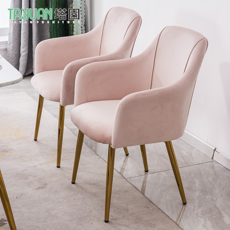Nordic Dining Chair Subminima Home Backrest Stools Net Red Makeup Chair Iron Art Meimei Milk Tea Shop Negotiation Chair