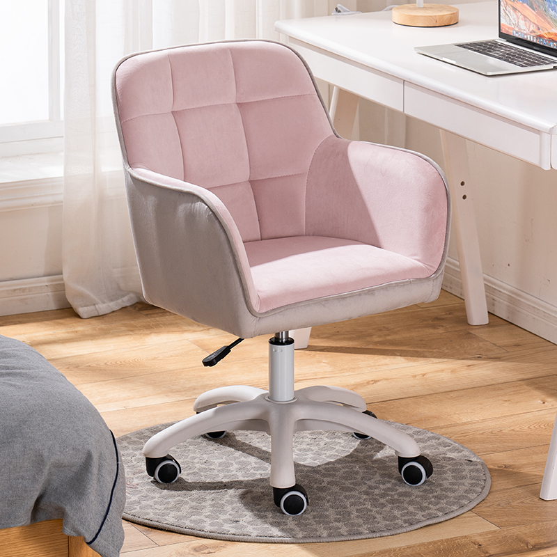 Computer chair home office chair pink study home chair game anchor chair casual back-to-back lift study chair
