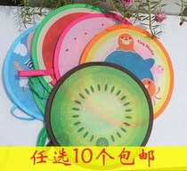 Small group fan Japanese style wind folding fan Folding mini sessile childrens small round fan Cloth silk fan Frisbee gift