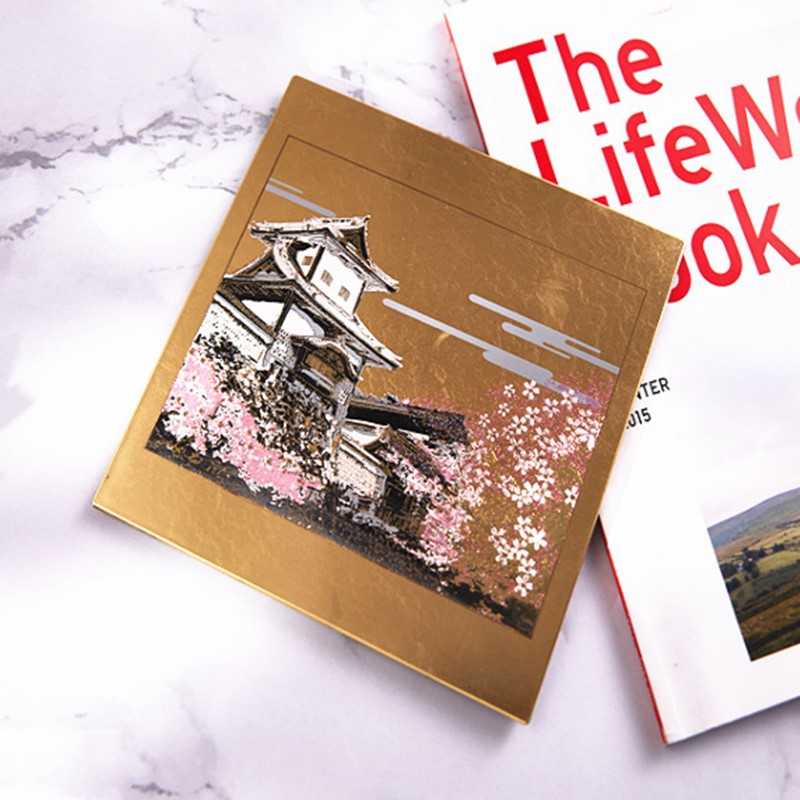 Japan Imports Mountains Lacquer Ware Handmade Gold Leaf Slip Rat Mat Japan Traditional Craft Creative Decorative placing table