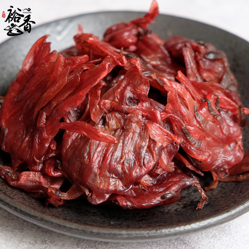Roselle candied fruit preserved in bulk 500g rose eggplant candied sour sweet snack casual snack cold fruit rose preserved