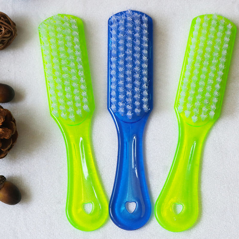 Flush Drilling Clear Cabin Long Handle Super Sturdy Crystal Clothes Brush Clean Brush Daily Necessities Laundry Brush Clothing With Brush