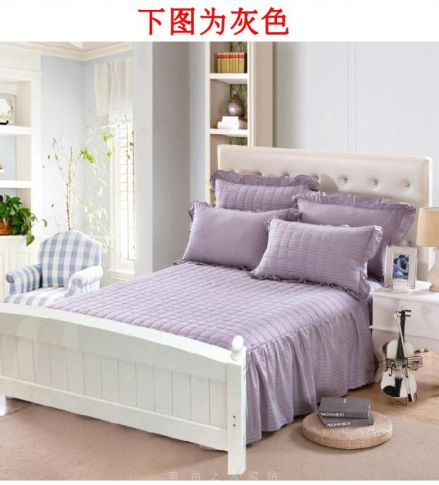Khăn trải giường bằng vải cotton màu đơn sắc Phong cách châu Âu không có đuôi giường bông trải giường bông trải giường 1.2 1.5 1.8 m ga trải giường mùa hè