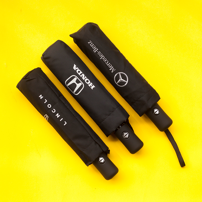 Fully automatic on-board umbrella shading umbrella sunscreen sun protection against UV car umbrella male black rubber Benz handsome gas female