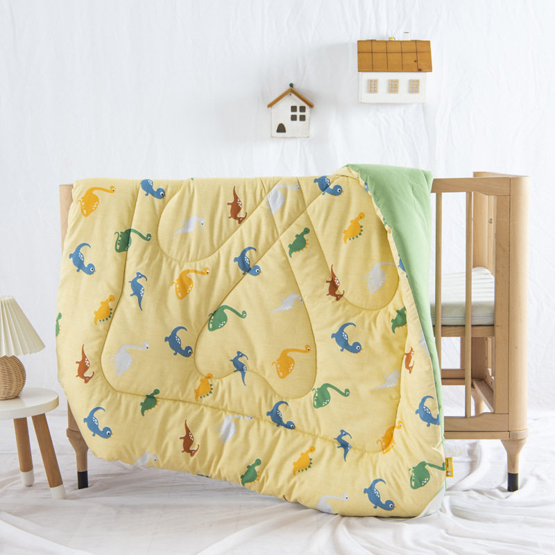 Children's cartoon kindergarten quilt baby nap quilt core single student autumn and winter thickened warm silk cotton quilt