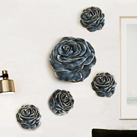Скандинавское трехмерное настенное креативное украшение для гостиной, подвеска, простой и элегантный дизайн, в цветочек