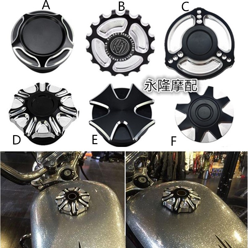 Harei XL883 1200 X48 Dina Breakthrough by Fat Chai Road King Gliding Retrofit CNC Oil Tank Lid